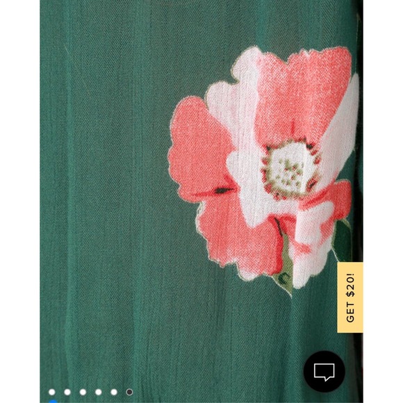 O'Neill Indica Green long sleeved Floral Print Romper size small - Picture 7 of 12